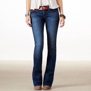 American Eagle High-Waisted dark wash rinse Jeans